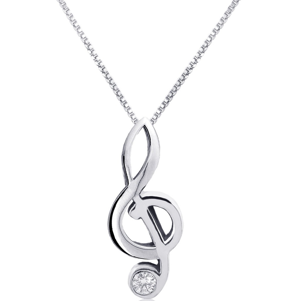 Treble Clef Necklace